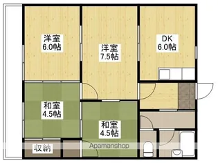 サンコーポ高田【202号室】の間取り