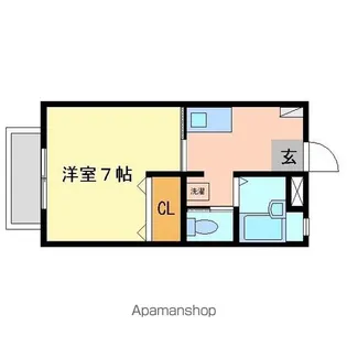 サントロペA【1階】の間取り