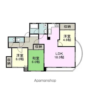 リエス川越南古谷【3階】の間取り