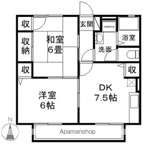 セジュールこやま【2階】の間取り
