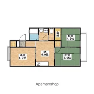 エル園村.【102号室】の間取り