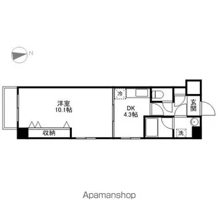 グラシア幟町【304号室】の間取り