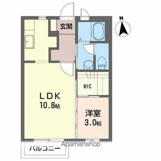 ダルトンハウス第Ⅲ【102号室】の間取り