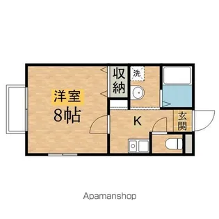 マテリアル万願寺【201号室】の間取り
