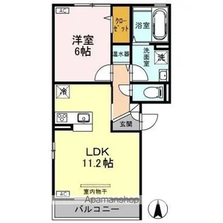 アネシス駅南【2階】の間取り