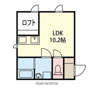 山形県米沢市西大通2丁目【アパート】の間取り