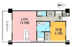 アルベールSEI【4階】の間取り