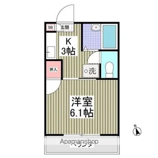 ノーブル矢作【2階】の間取り