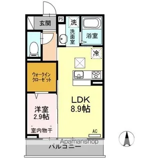 コンフォート征矢野【1階】の間取り