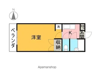 カスティールイン宇都宮【2階】の間取り