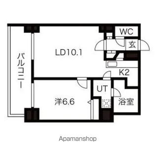 グランドタワー札幌【5階】の間取り