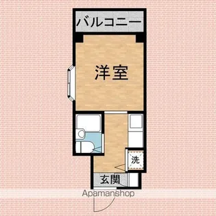 サンウイロー朝霞【208号室】の間取り