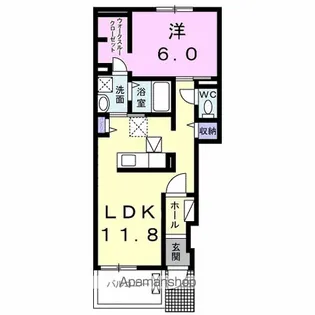 ドリーム坂本Ⅰ【1階】の間取り