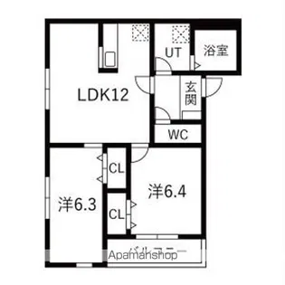 CLOVER HILLS【1階】の間取り