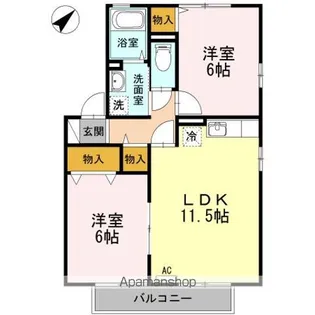 リビエールNO1【2階】の間取り