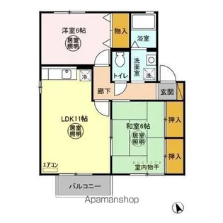 ユリウス AB【1階】の間取り