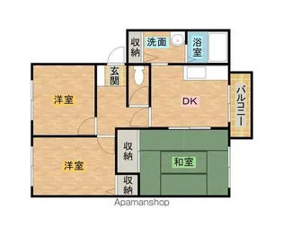 ロジュマンイズミC棟【202号室】の間取り