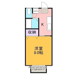 ソレイユ宮前【101号室】の間取り