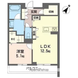 メゾン・ド・ルポ【204号室】の間取り