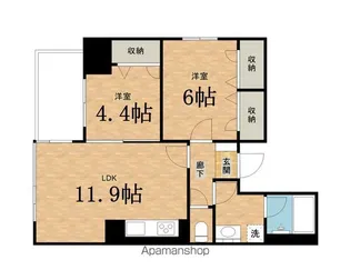 シャーメゾンステージ日野【901号室号室】の間取り