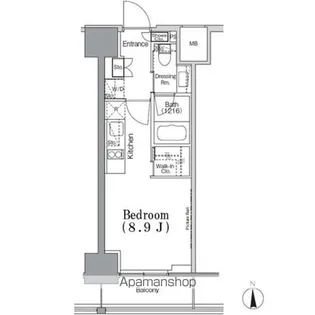 パークハビオ飯田橋【5階】の間取り