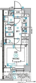 DIPS西新井【1階】の間取り