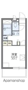 レオパレス七道【301号室】の間取り