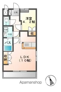 グランドゥール フーガ ヒルズ【101号室】の間取り