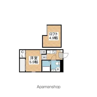 ハーモニーテラス城木町Ⅱ【201号室】の間取り