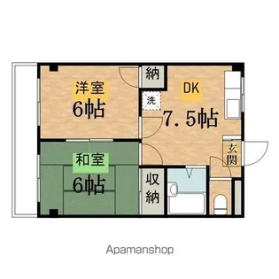 大沢コーポ【2階】の間取り
