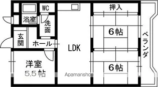 奥野マンション【2階】の間取り