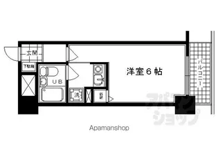 エスリード四条河原町【507号室】の間取り