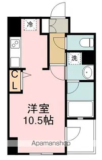 プラウドフラット河原町【4階】の間取り