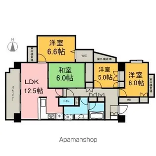 レジディア徳川【2階】の間取り
