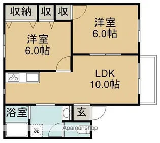 風らん【2階】の間取り