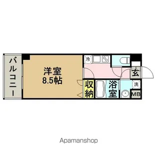 エンクレスト祇園【4階】の間取り