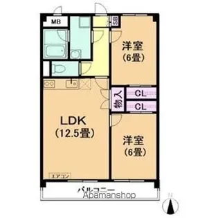 エンドール吉根【3階】の間取り