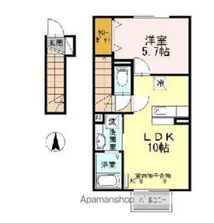 クレディ【2階】の間取り