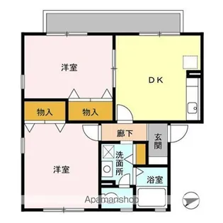 サニーハウス D【2階】の間取り
