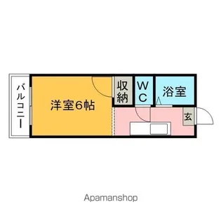 ロウタスビル【201号室】の間取り