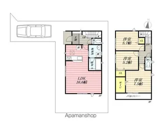 東京都練馬区大泉学園町6丁目【一戸建】の間取り