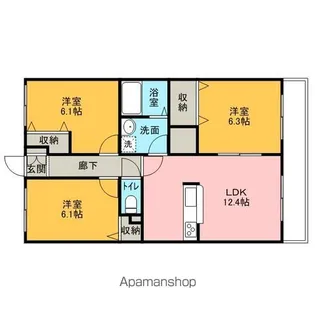 ブレインマンション南町【401号室】の間取り