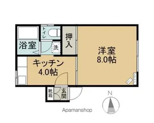 リコスⅠ【105号室】の間取り