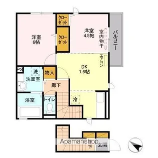 クオシス【2階】の間取り