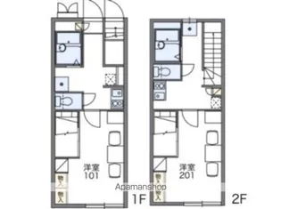 レオパレスハニー【1階】の間取り