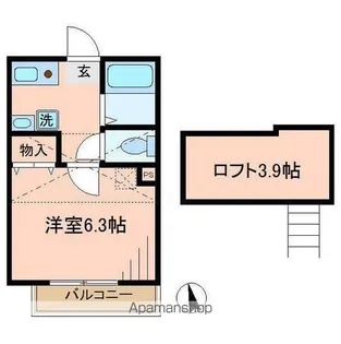 フルール(フルール)【3階】の間取り