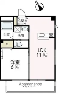 レオナール寺谷【302号室号室】の間取り