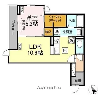 D PAINA 宿河原6【1階】の間取り