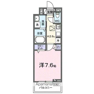 カンパニュール【1階】の間取り