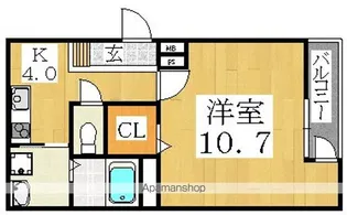 フジパレス山之内Ⅷ番館【1階】の間取り